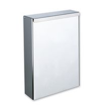 Corbeille rectangulaire extraplate murale inox avec couvercle réf. 465