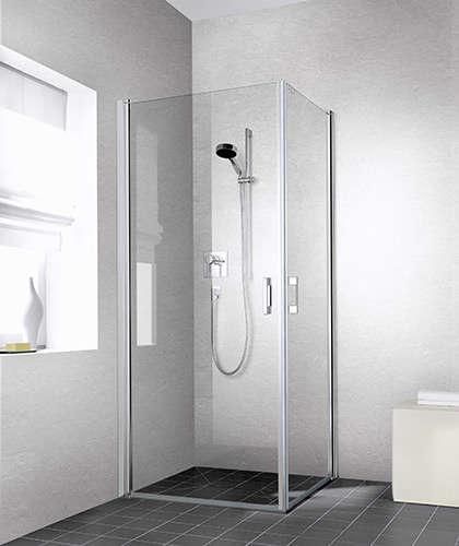 Paroi de douche Liga LI 1ER 07820 1AR argent mat verre clair Réf. 1403032295