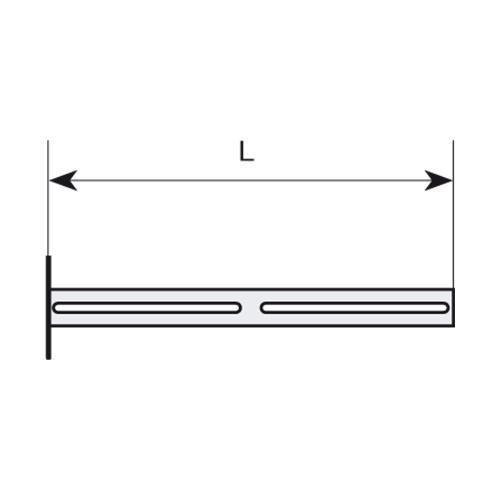 Rallonge de collier mural réglable, diamètre 180 mm,réglable 5 - 20 cm RCM20180200SLCD Réf. 45180134/9999