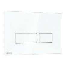 Plaque de commande Alterna Deco pour bâti-support autoportant Concerto 2 - verre blanc