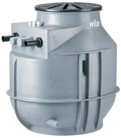 Station de relevage Wilo-DrainLift WS50D BASIC/MINI3 V04/M06-523 pour eaux chargées sans matière fécale avec cuve en plastique et pompe intégrée pour installation enterrée ou au-dessus du sol Réf. 2552865