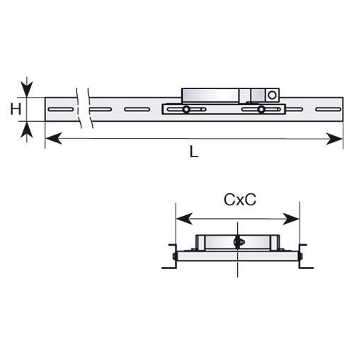 Support plancher CONDENSOR, diamètre 130 mm SP 130 SLCD Réf. 45130081/9999