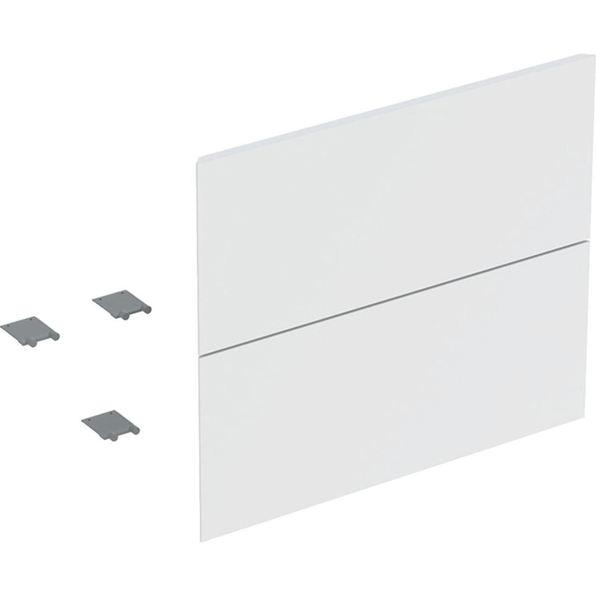 Kit de façades de tiroir pour meuble bas pour lavabo Geberit ONE: B=60cm, blanc / laqué mat