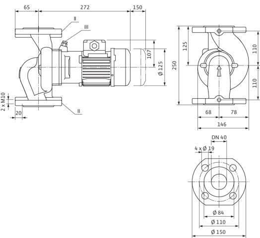 Circulateur Collectif EC veroline-ipl40/80-0,09/4 Réf. 2089695