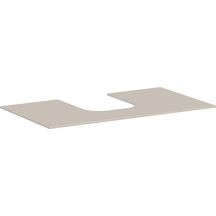 hansgrohe Xevolos E Plan stratifié 980/550 percé au centre pour lavabo Xevolos E 500/480 et 600/480, Beige mat