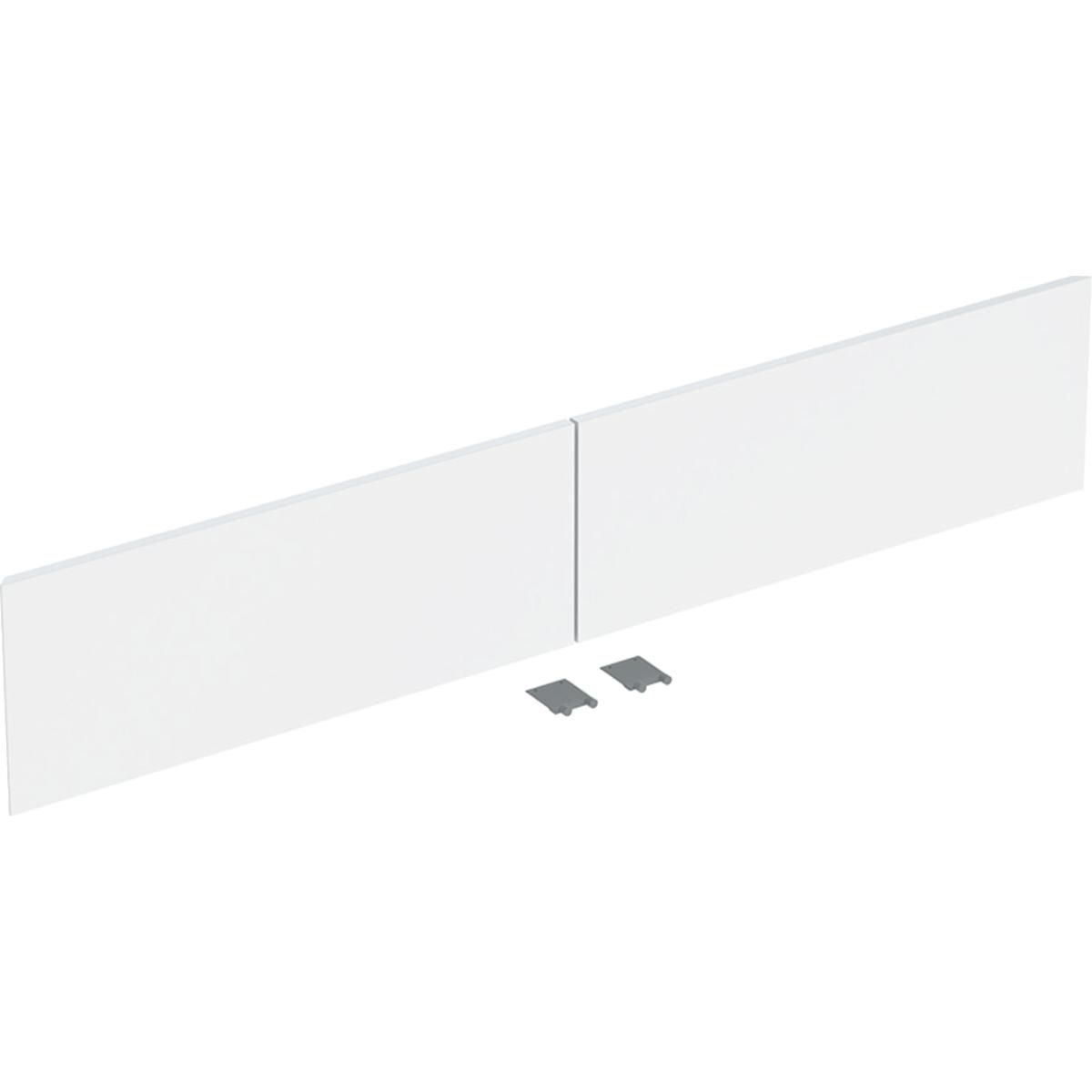 Set façade de tiroir Geberit ONE pour meuble sous lavabo L135cm 2T blanc brill