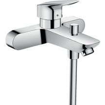 hansgrohe Logis Mitigeur bain/douche C2 avec cartouche à 2 vitesses, Noir mat