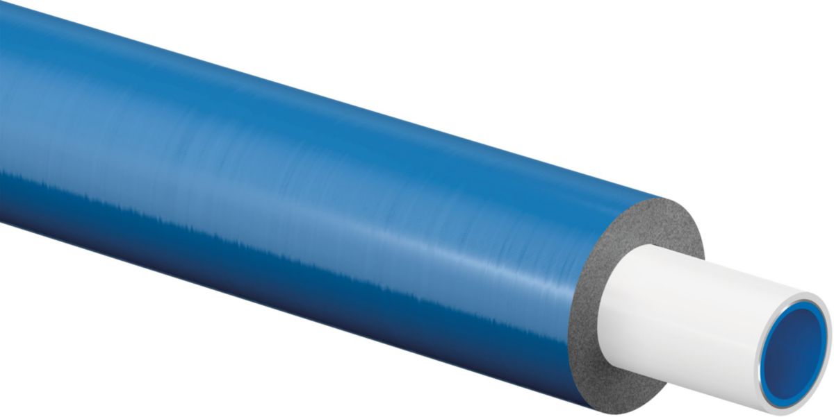 Tube uni pipe Plus pré-isolé épaisseur 10 20x2,25 bleu 75 mètres réf.1062182