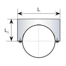 Collier mural CONDENSOR INOX 316 L, diamètre 200 mm CMI 200 SLCD Réf. 45200175/9999