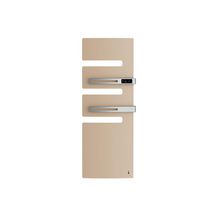 Sèche-serviettes Serenis Premium électrique digital mât gauche 750W électrique avec soufflerie 1000W 3 CS équipé d'un boitier de commande avec&nbsp;programmation Beige Réf. 850473