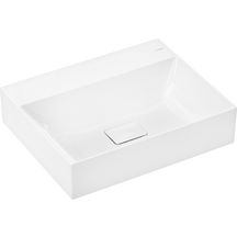 hansgrohe Xevolos E Lavabo à poser 600/480 sans trop plein ni trou pour robinet, SmartClean, Blanc