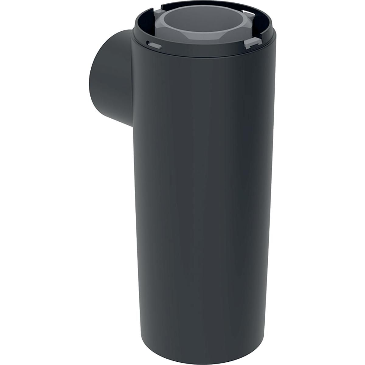 Siphon de lavabo Geberit avec paroi plongeuse, noir mat