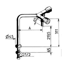 Chandelier 2 rbt ef 6 ed 10 q 1/2 lg 102