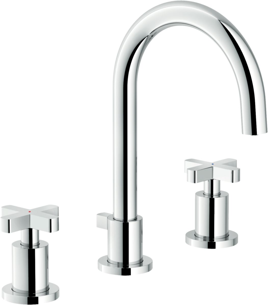 Mélangeur de lavabo Lira - 3 trous - finition chrome Réf. LR116211/1CR