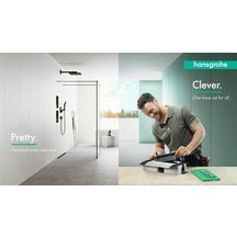 hansgrohe uBox universal Corps d'encastrement pour caniveau de douche linéaire pour installation standard