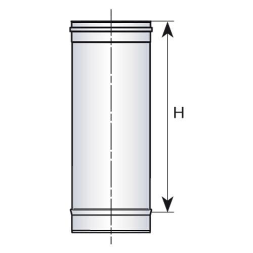 Elément droit Condensor longueur 45 cm diamètre 130 mm Réf. 44130004/9999