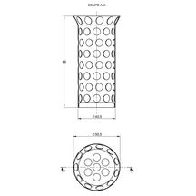 Panier P50 pour évacuation diamètre 50 mm capacité 0,10 l