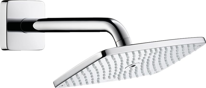 hansgrohe Raindance E Douche de tête 240 1jet avec bras de douche, Noir chromé brossé