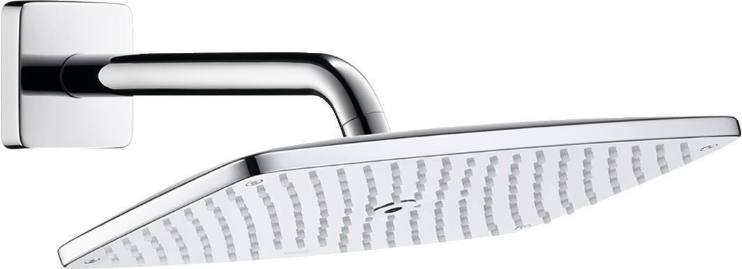 hansgrohe Raindance E Douche de tête 360 1jet avec bras de douche, Nickel brossé