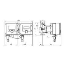 Circulateur intelligent Wilo-Stratos MAXO-D 30/0,5-6-R7 à rotor noyé et adaptation électronique des performances hydrauliques pour les systèmes de chauffage, climatisation  Réf. 2217903