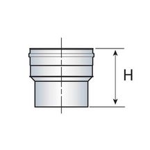 Raccord sur buse, simple paroi CONDENSOR Poujoulat diamètre 130 non peint pour Chaudière Réf. 45130018/3