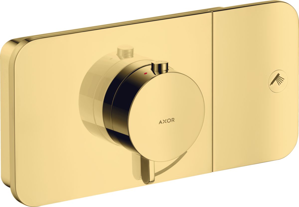 AXOR One Module thermostatique encastré avec 1 fonction, Aspect doré poli