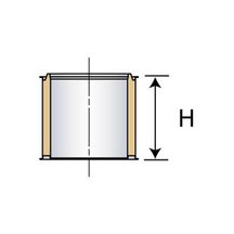 Elément droit INOX-INOX, diamètre 230 mm, Lg: 25 cm ED 250 230 I Réf. 31230003/9999