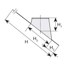 Solin pour tuile CONDENSOR, pente 15 à 30°, diamètre 130 mm SIT 30 130 SLCD Réf. 45130170/9999