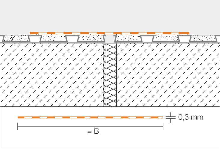 Bande d'étanchéité Schlüter KerdiFlex pour joints de fractionnement rouleau de 5m FLEX250/5M