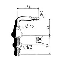 Tétine ø 6 mm pour pailliasse ciment