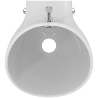 Urinoir applique sans bride en porcelaine vitrifiée avec alimentation apparente Réf. P024401