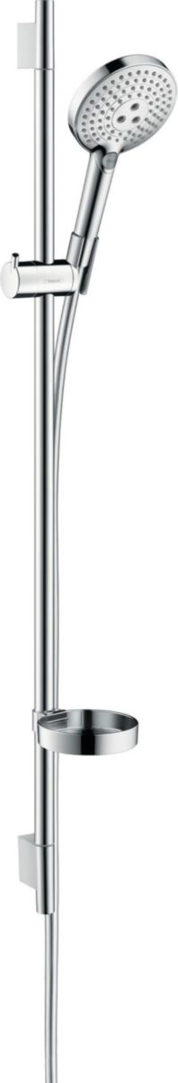 hansgrohe Raindance Select S Ensemble de douche 120 3jet EcoSmart avec barre Unica'S puro 90 cm et porte-savon, Chrome