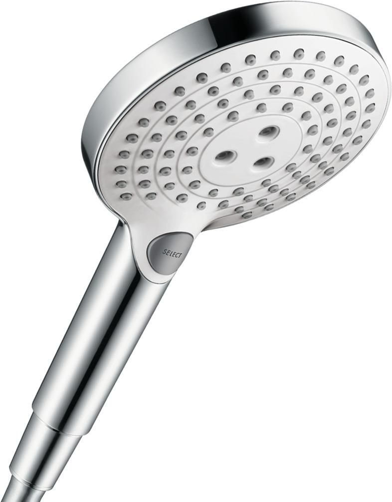 hansgrohe Raindance Select S Douchette à main 120 3jet EcoSmart, Noir chromé brossé