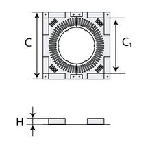 Plaque de distance de sécurité Therminox TI diamètre 180 mm PDS180TZ Réf. 20180042/9999