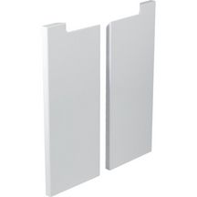 Kit de portes Geberit Bastia pour meuble bas pour lavabo L60cm, blanc brillant