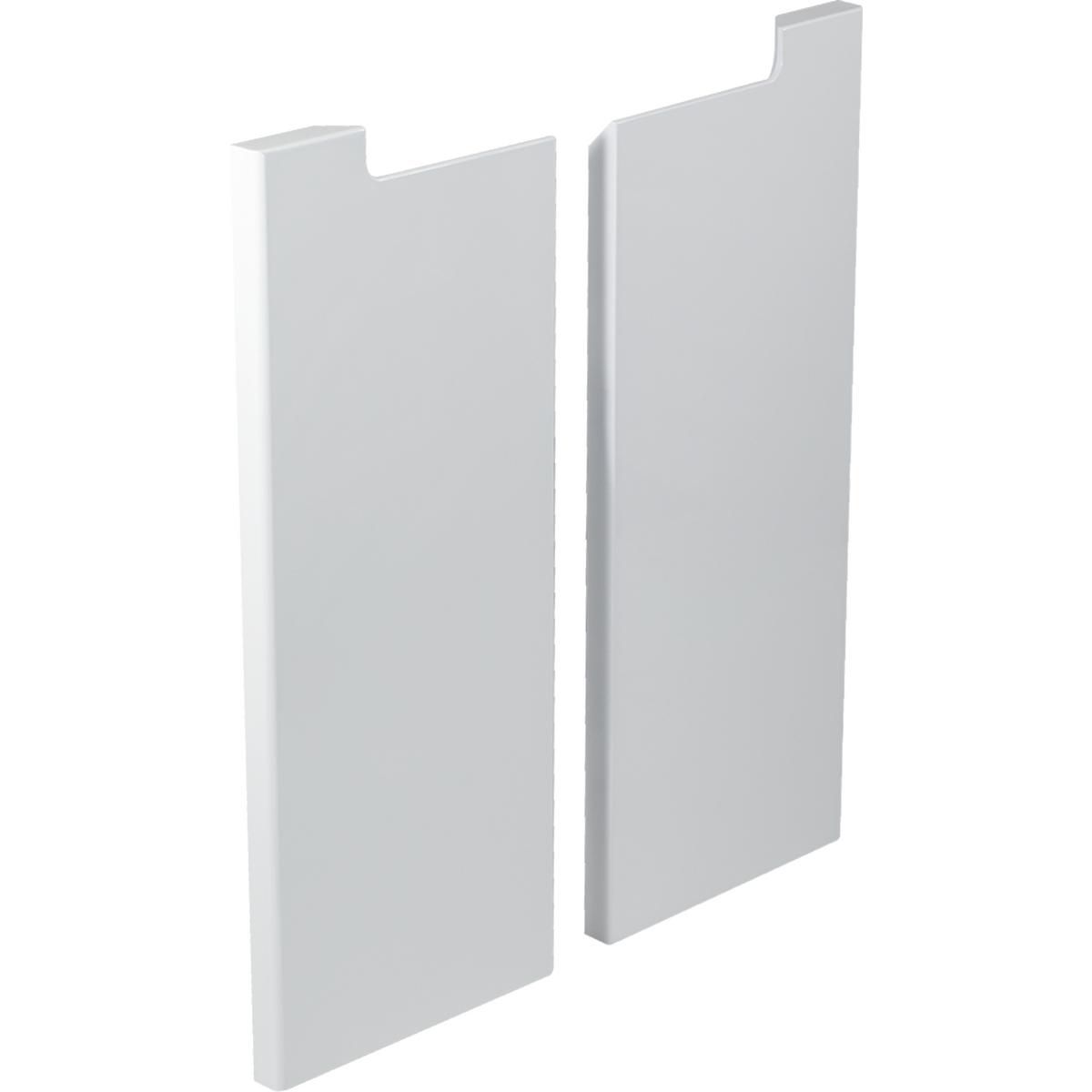 Kit de portes Geberit Bastia pour meuble bas pour lavabo L60cm, blanc brillant