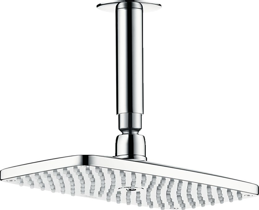 hansgrohe Raindance E Douche de tête 240 1jet avec raccord au plafond, Bronze brossé