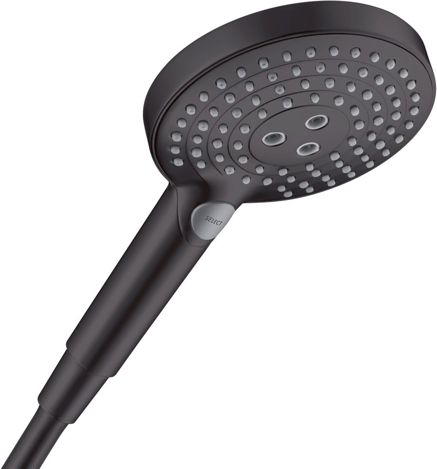 hansgrohe Raindance Select S Douchette à main 120 3jet PowderRain, Noir mat