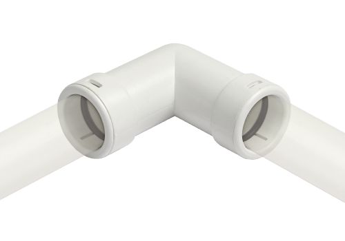 Coude 90° O-RING avec joint pour tube d'évacuation de condensats Ø 20 mm Réf. 2014COR