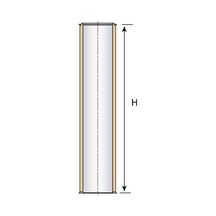 Elément droit INOX-GALVA, diamètre 180 mm, Lg: 133 cm ED 1330 180 Réf. 32180006/0