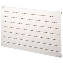 Radiateur eau chaude Acova Fassane horizontal simple, puissance 595W (dT50), hauteur 666 mm, largeur 800 mm, 9 éléments, raccordement latéral de même côté, appareil réversible gauche/droite, Blanc RAL 9016 Réf. VX-066-080