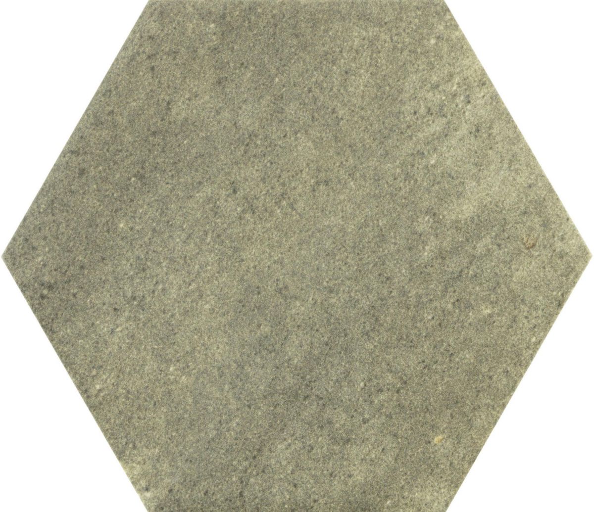 Grès cérame émaillé Barwolf Loft savannah green mat hexagone 17,3 x 15 cm KE-22108