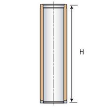 Elément droit THERMINOX TI , diamètre 130 mm ,Lg: 100 cm Réf. ED 1000 130 TI / 21130005