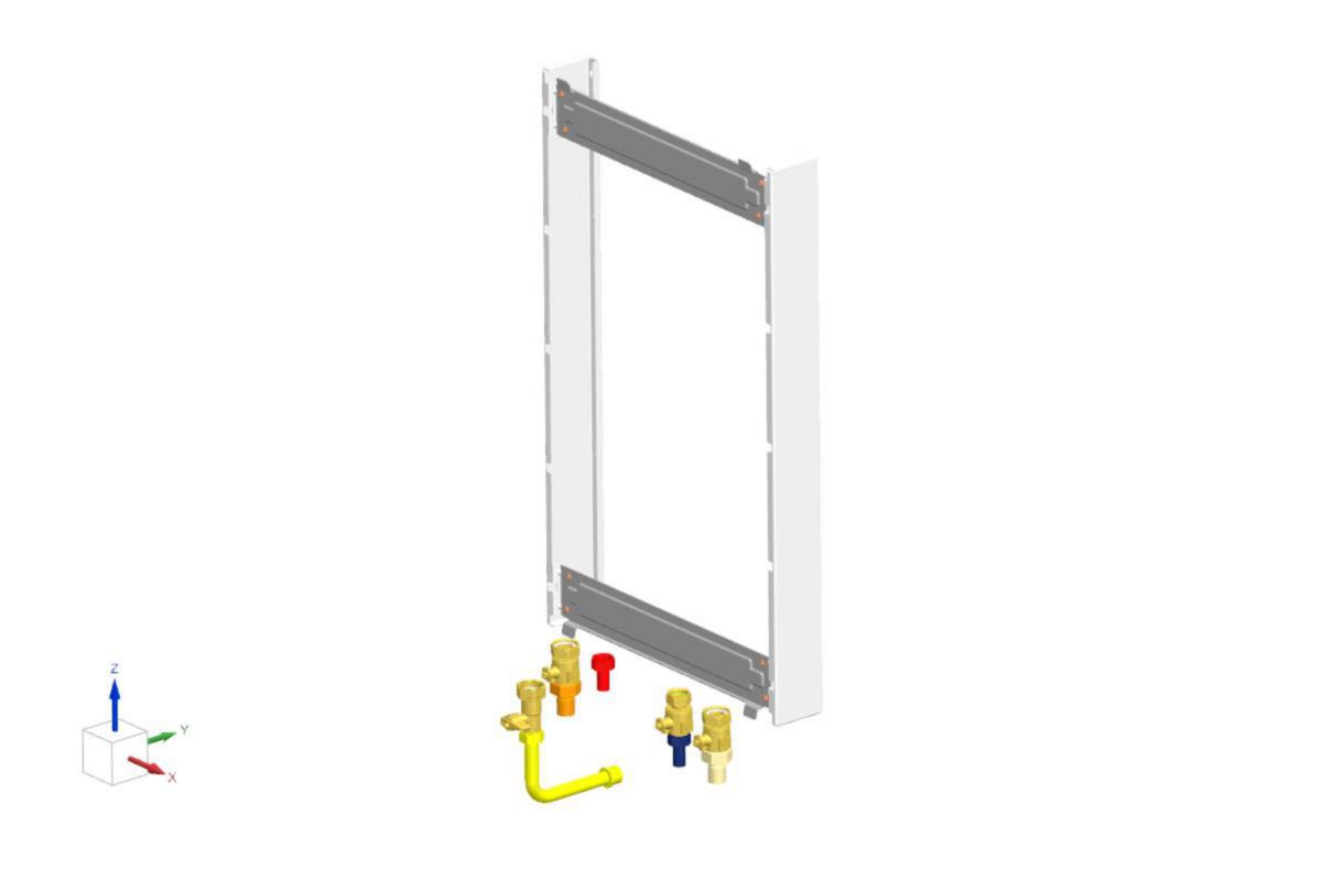 Dosseret xDOS GA 5 type première installation / tubes à braser (avec écarteur) réf : 7716780578