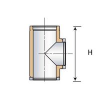 Té THERMINOX TI, diamètre 150 mm T 90 150 TI Réf. 21150050/9999