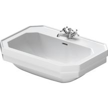 Lavabo SERIE 1930, 70 x 50, avec trop-plein et plage de robinetterie, Blanc Réf. 0438700000