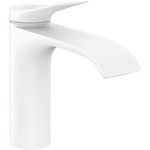 hansgrohe Vivenis Mitigeur de lavabo 110 CoolStart sans tirette ni vidage, Blanc mat