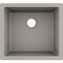 hansgrohe S51 S510-U450 Evier encastré sous plan 450, Gris béton