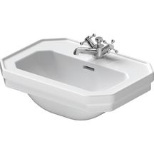 Lave-mains SERIE 1930, 50 x 36,5, avec trop-plein et plage de robinetterie, Blanc Réf. 0785500000