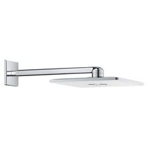 Set douche de tête et bras 430 mm, 2 jets Rainshower SmartActive 310 Cube Blanc 26479LS0